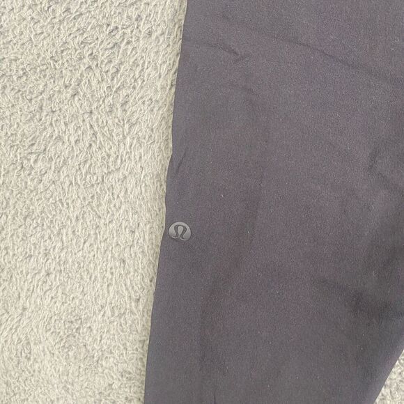 Lululemon On The Fly Jogger Pants Black Size 2 Drawstring Logo LW5cpjs - Picture 9 of 9